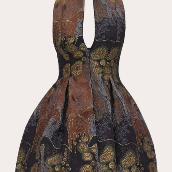 ANDREA IYAMAH VENTI DRESS - KAVA JACQUARD - Picture 9 of 9